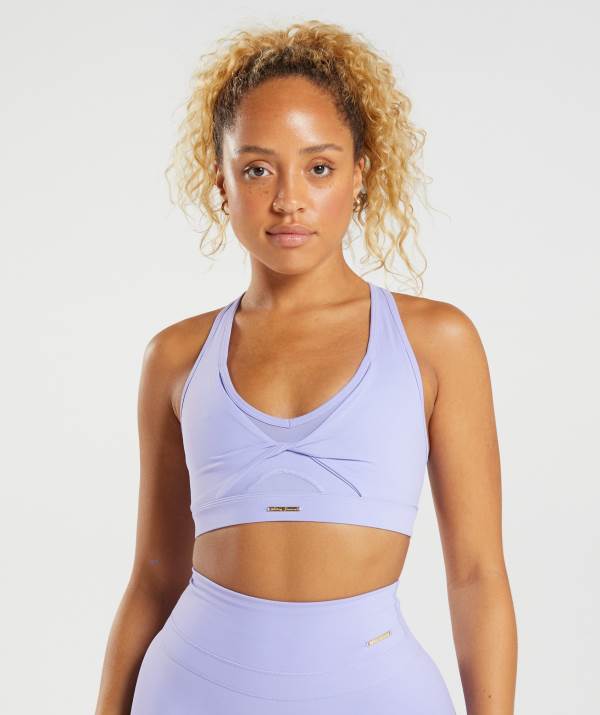 Damske Športové Podprsenky Gymshark Whitney Mesh Kvetinové Nachový | FA5280496